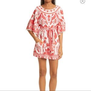 Farm Rio Jungle Flow Linen Blend Dress NWT